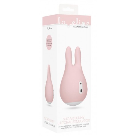 Розовый клиторальный стимулятор Sugar Bunny - 9,5 см.